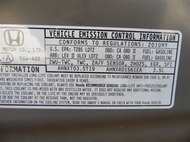 2010 Honda Odyssey Touring Gold 3.5L AT 2WD #A24949